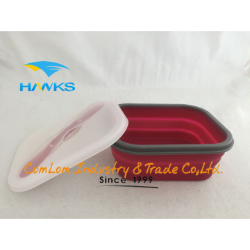 Foldable Silicone Lunch Box Cooker Food Container